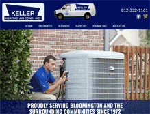 Tablet Screenshot of kellerheating.com